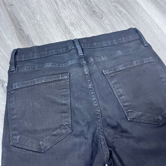 Frame Denim Le Skinny De Jeanne Unfinished Hem Sz 28 - Picture 6 of 14